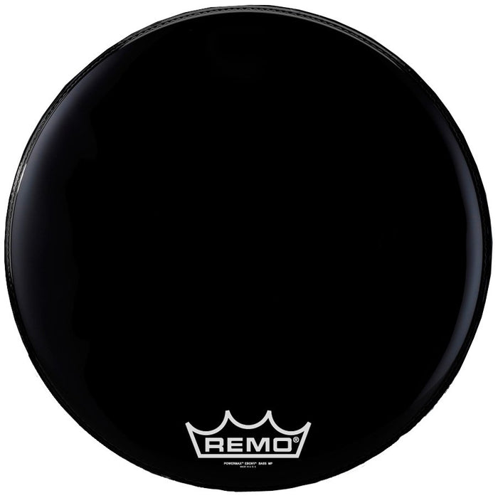 Remo POWERMAX Bass Drum Head - Crimplock - Ebony 28 inch