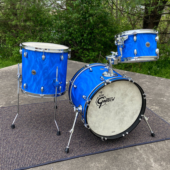 Gretsch Catalina Club 3pc Bop Shell Pack - Satin Blue Flame