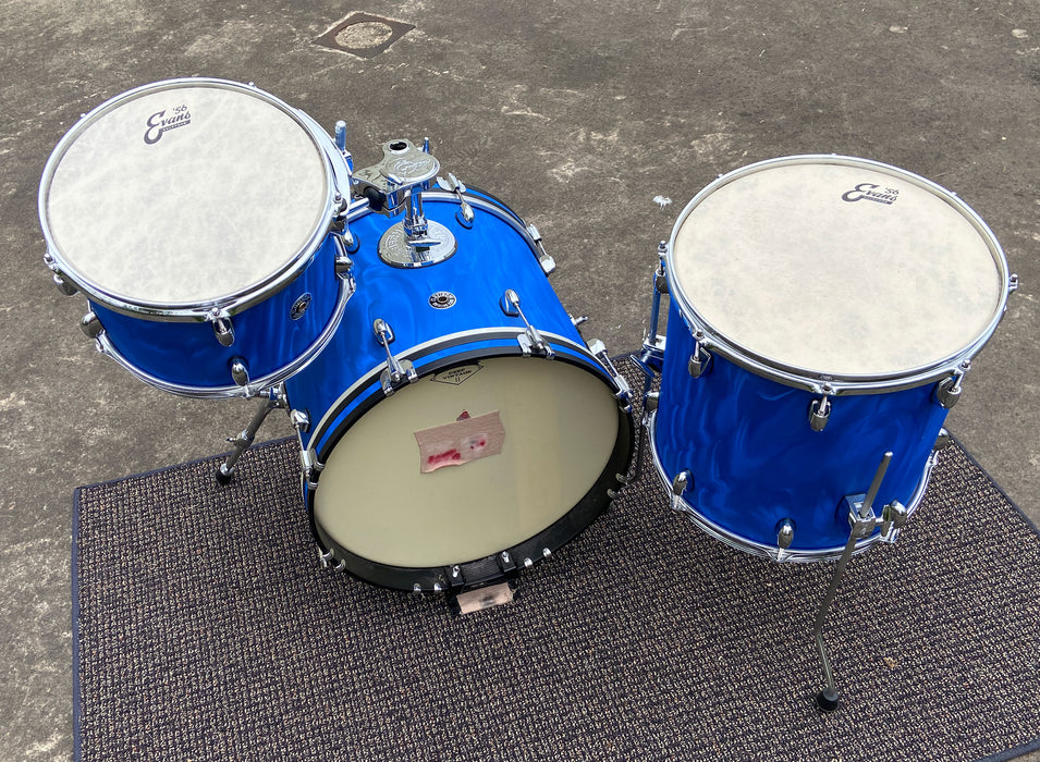 Gretsch Catalina Club 3pc Bop Shell Pack - Satin Blue Flame