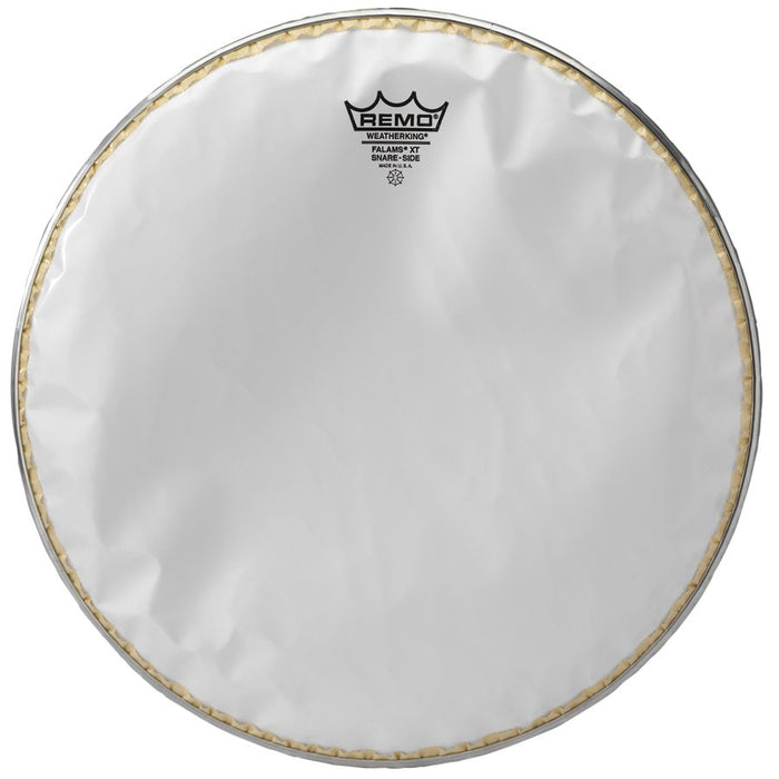 Remo FALAMS XT Snare Side Head - Crimped - SMOOTH WHITE 14 inch