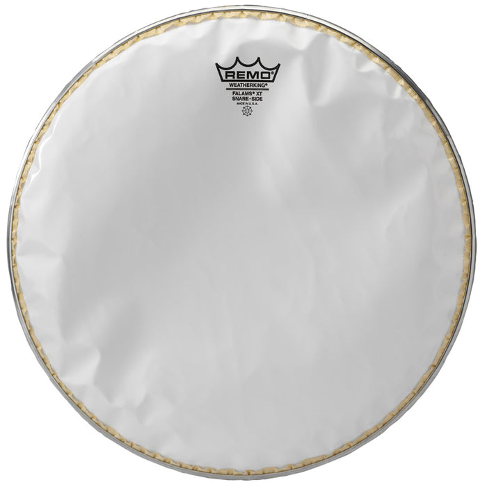 Remo FALAMS XT Snare Side Head - Crimped - SMOOTH WHITE 13 inch