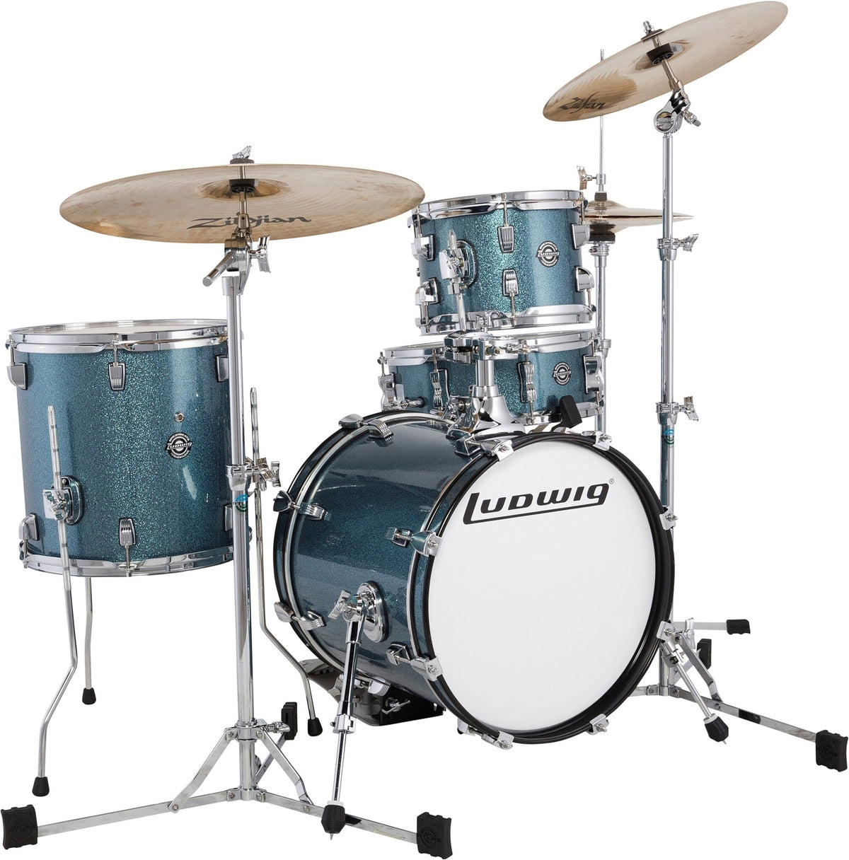 Ludwig 4pc Breakbeats by Questlove Shell Pack w/ Bag Set - LC179