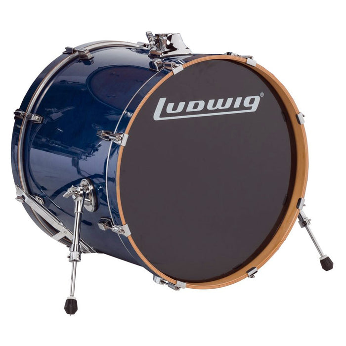 Ludwig Evolution Maple 22" x 18" Bass Drum - Blue