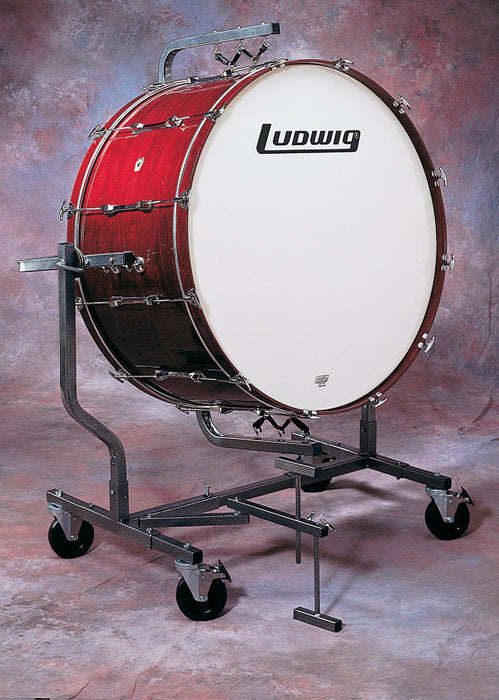 Ludwig 16x36" Concert Bass Drum w/ LE788 All-Terrain Stand - Black Cortex