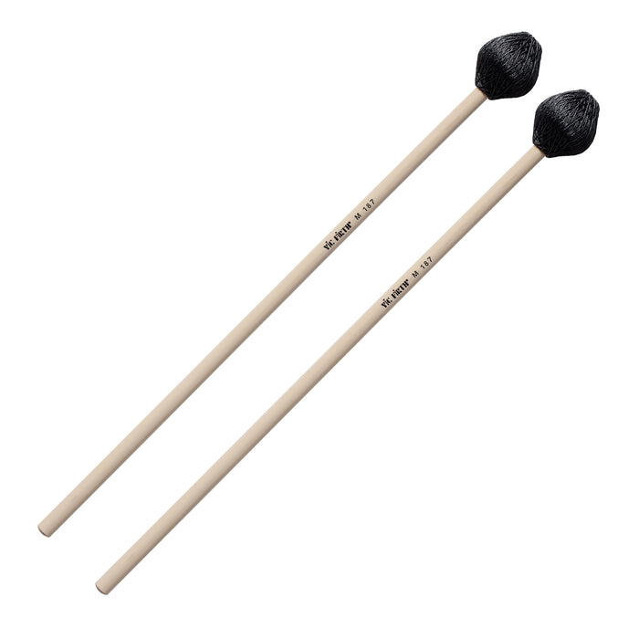Vic Firth M187 Multi-Application Medium Hard Vibraphone Mallets - Weighted Rubber Core