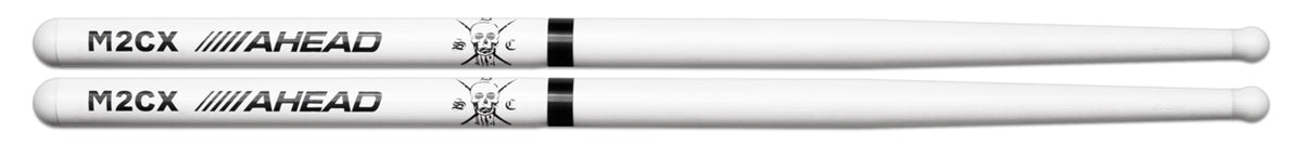 Ahead CrossRoads Country Series Drumsticks White Marching SDC M2S 17.00" 88 grams .695" Diameter .040" Wall Thickness w/New Short Cover