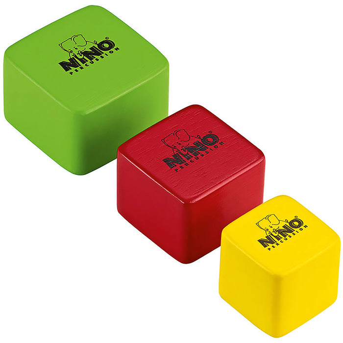 Meinl NINO Wood Shakers Square 3 piece Set Multi Colour