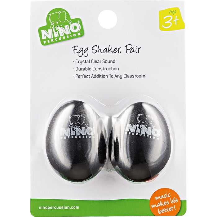 Meinl NINO Plastic Egg Shaker Pairs Black