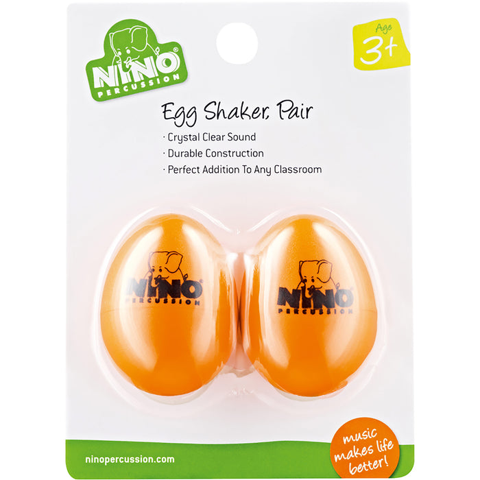 Meinl NINO Plastic Egg Shaker Pairs Orange