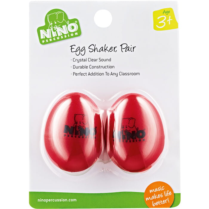 Meinl NINO Plastic Egg Shaker Pairs Red