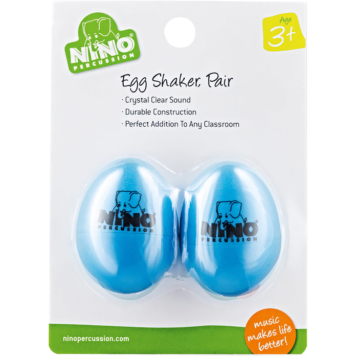 Meinl NINO Plastic Egg Shaker Pairs Sky-Blue