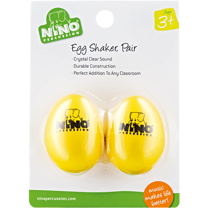 Meinl NINO Plastic Egg Shaker Pairs Yellow