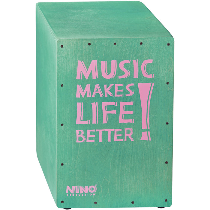NINO Better Life Series Cajon, 12" x 17 3/4" x 11 3/4", Turquoise