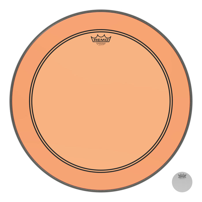 Remo Powerstroke P3 Colortone Orange Bass Drumhead 22"