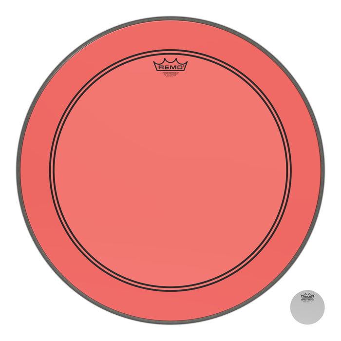 Remo Powerstroke P3 Colortone Red Bass Drumhead 22"