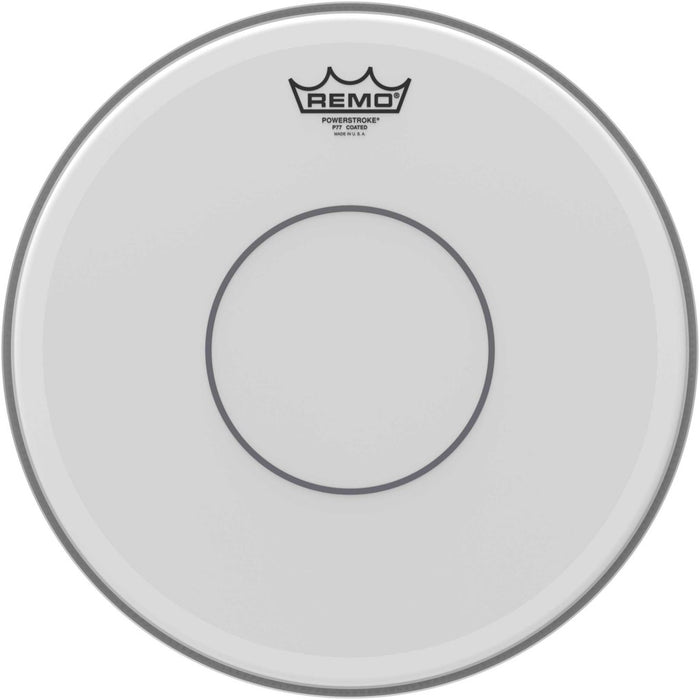 Remo POWERSTROKE 77 Drum Head - Coated - Clear Dot 14 inch