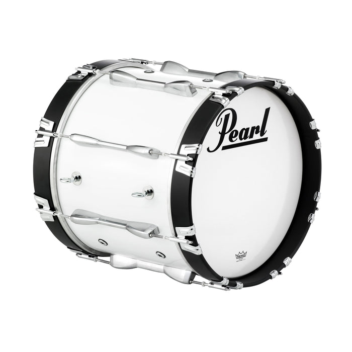 16x14 Championship Maple Marching Bass Drum  - Pure White