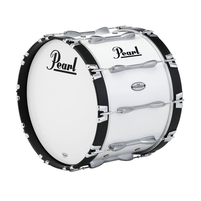 20x14 Championship Maple Marching Bass Drum  - Pure White