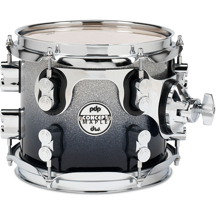 PDP 7" x 8" Concept Maple Tom - Silver To Black Fade