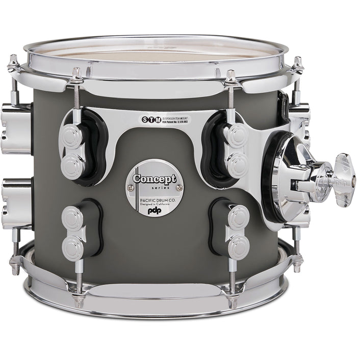 PDP 7" x 8" Concept Maple Tom - Satin Pewter