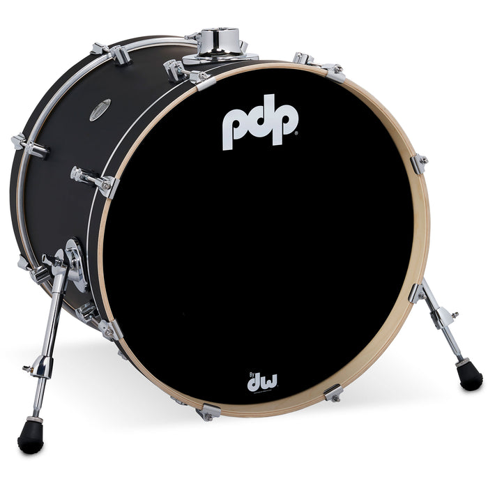 PDP 16" x 20" Concept Maple Bass Drum - Satin Black