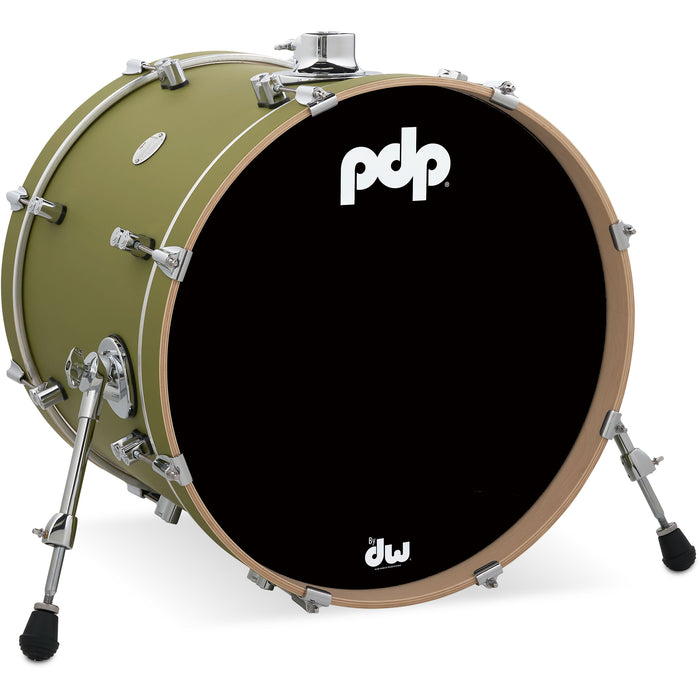 PDP 16" x 20" Concept Maple Bass Drum - Satin Olive