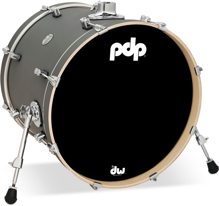 PDP 16" x 20" Concept Maple Bass Drum - Satin Pewter