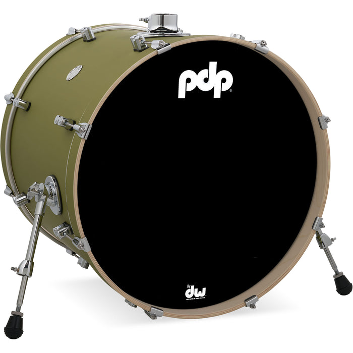 PDP Concept Maple 18" x 22" Bass Drum Satin Olive