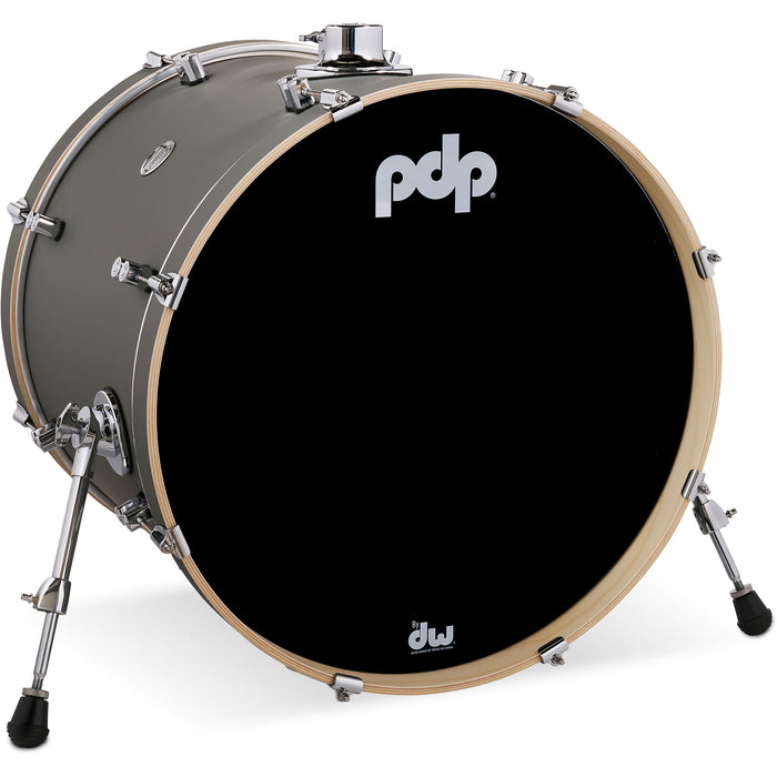 PDP Concept Maple 18" x 22" Bass Drum Satin Pewter