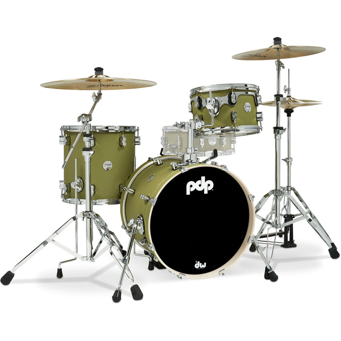 PDP Concept Maple 3pc Bop Shell Pack Satin Olive