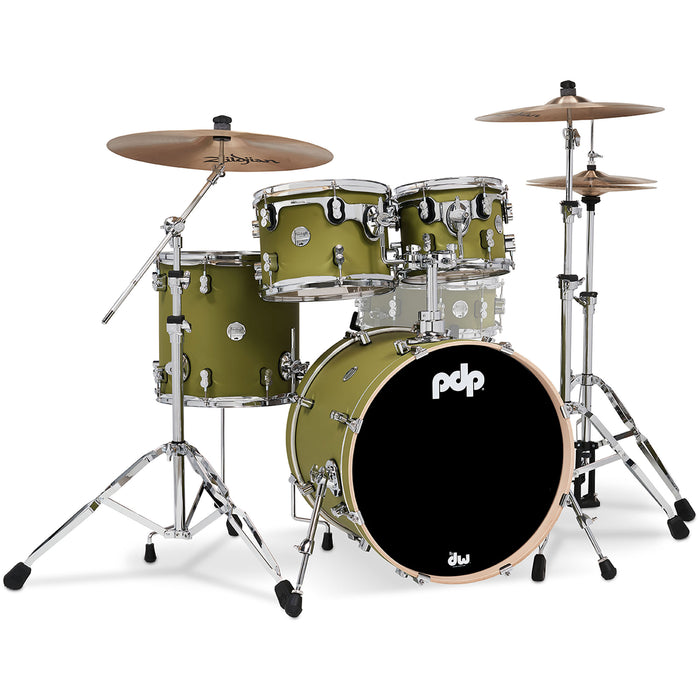 PDP Concept Maple Satin Olive Cr Hw 4Pc