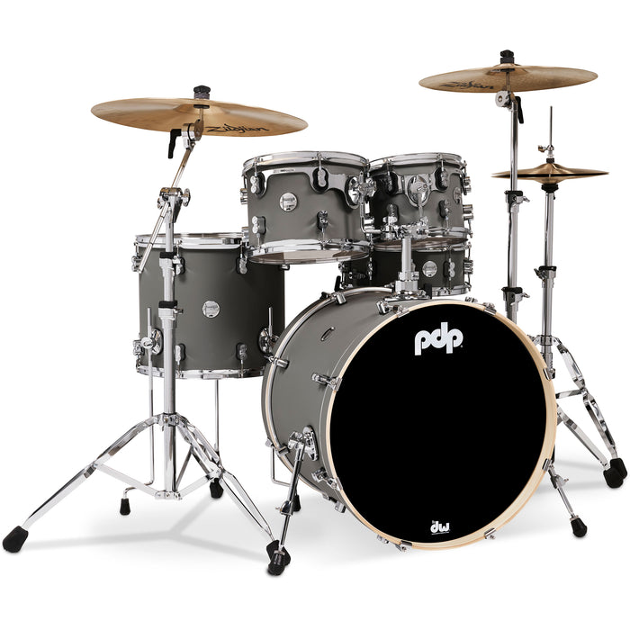 PDP Concept Maple Satin Pewter Cr Hw 5Pc