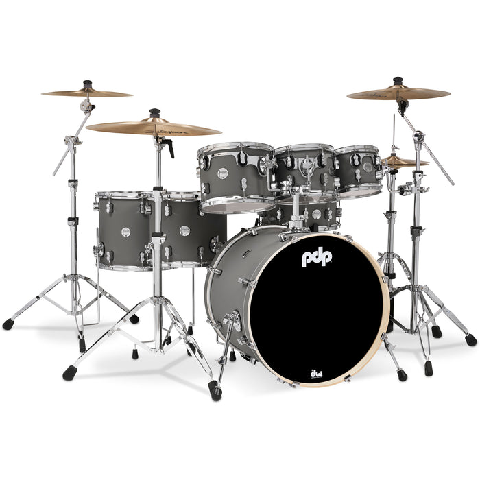 PDP Concept Maple Satin Pewter Cr Hw 7Pc