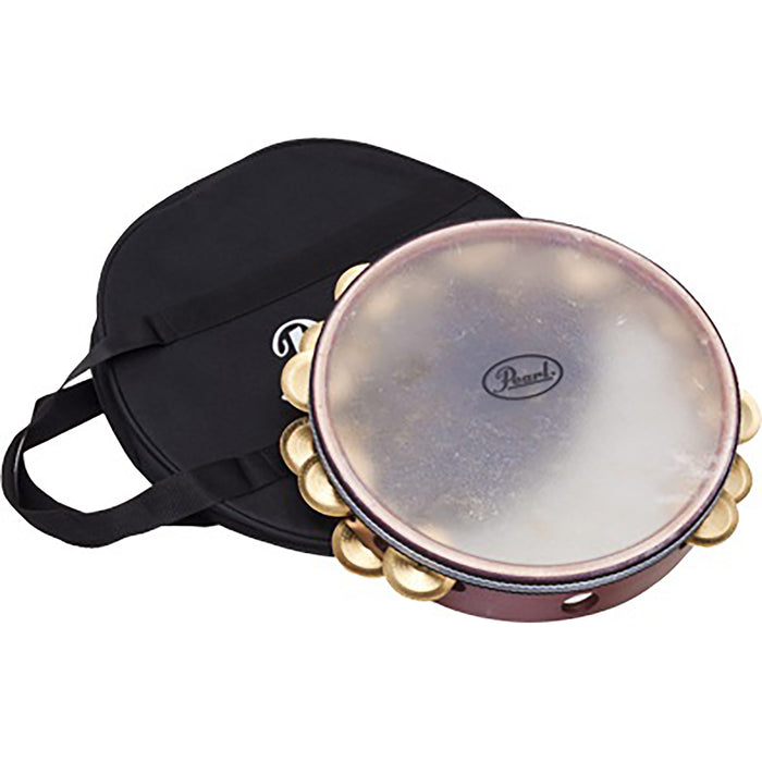 Pearl 10" Symphonic Tambourine w/ Brass Jingles & Bag