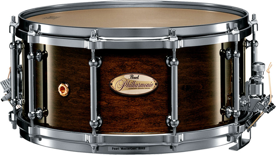 Pearl Philharmonic Snare 14"x6.5" 6ply Maple #101 Walnut Lacquer
