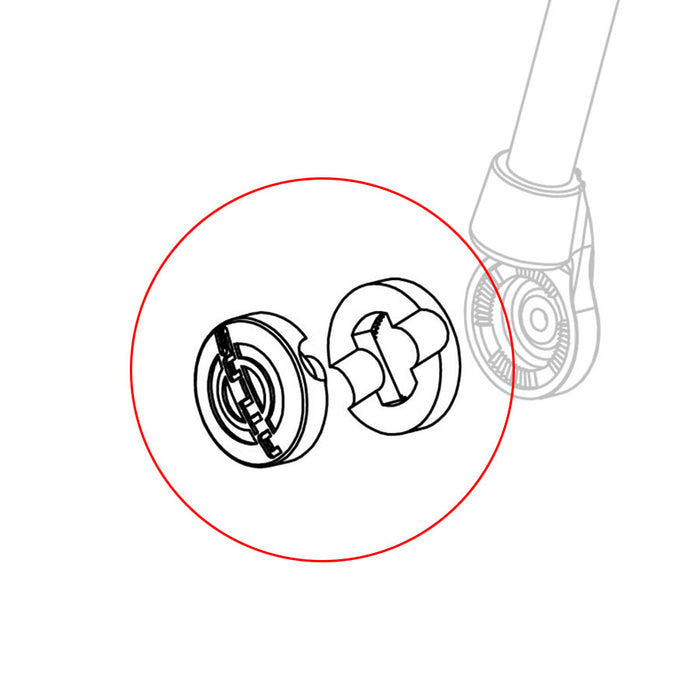 Ludwig Brake Tilter Hub Kit with Faceplate