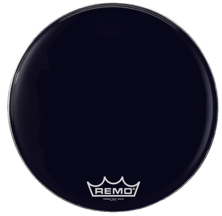 Remo POWERMAX 2 Bass Drum Head - Crimplock - Ebony 32 inch