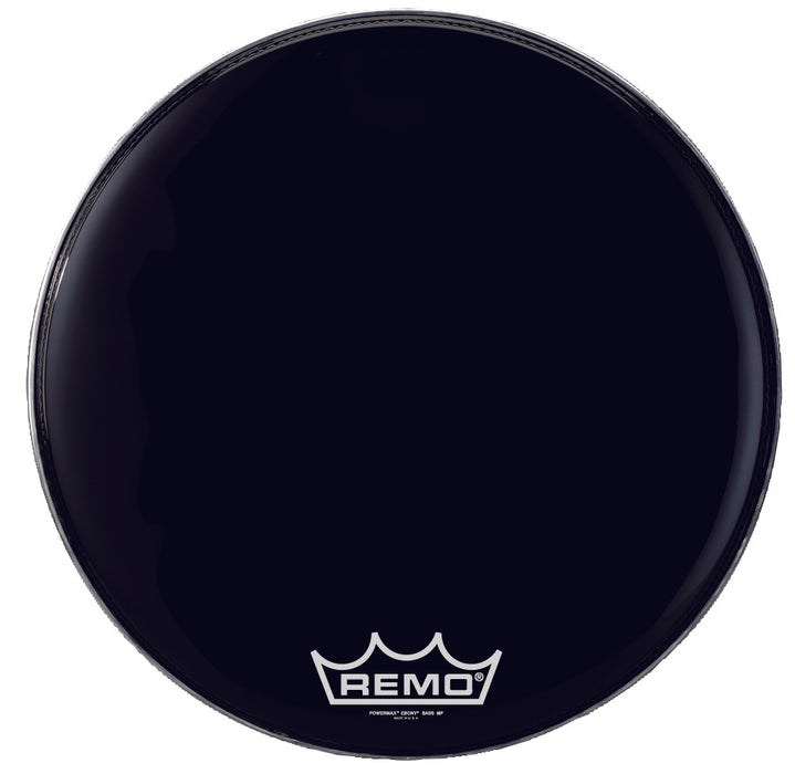 Remo POWERMAX 2 Bass Drum Head - Crimplock - Ebony 16 inch
