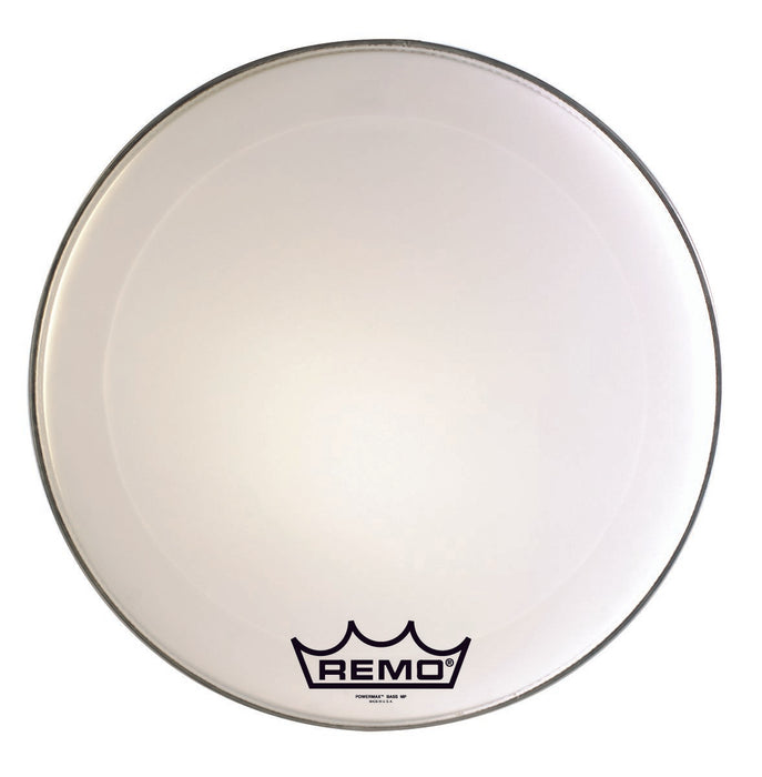 Remo POWERMAX 2 Bass Drum Head - Crimplock - Ultra White 26 inch