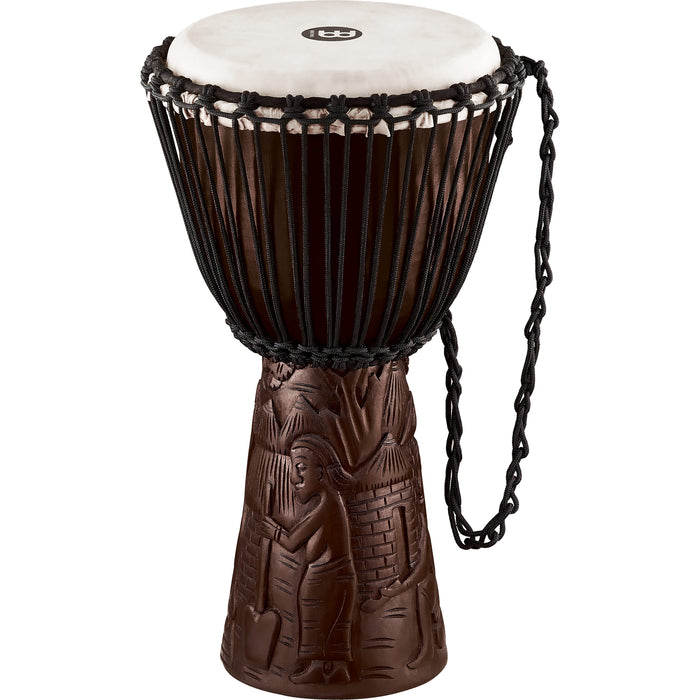 Meinl Professional African Style Djembe 10" Medium African Village Carving