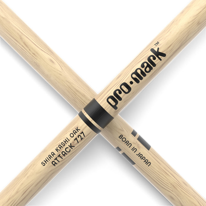 ProMark Classic Attack 727 Shira Kashi Oak Drumstick, Oval Nylon Tip