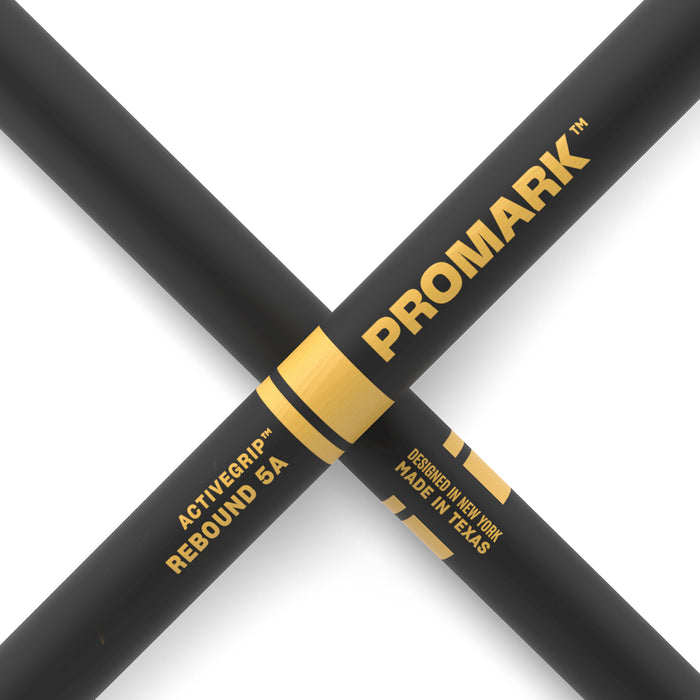 ProMark Rebound 5A ActiveGrip Hickory Drumstick, Acorn Wood Tip