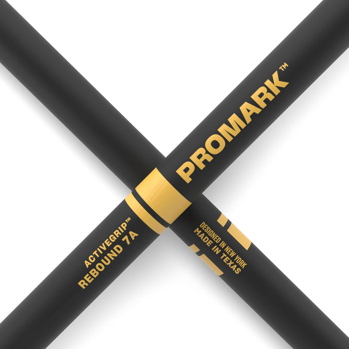 ProMark Rebound 7A ActiveGrip Hickory Drumstick, Acorn Wood Tip