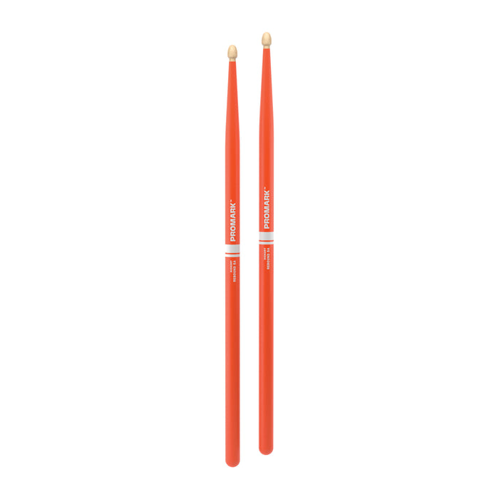 ProMark Rebound 5A Painted Orange Hickory Drumstick, Acorn Wood Tip