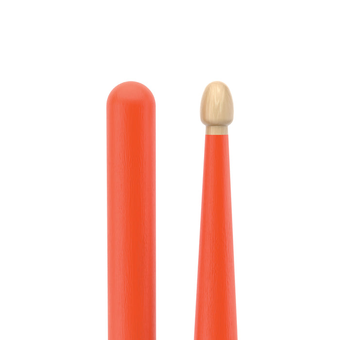 ProMark Rebound 5A Painted Orange Hickory Drumstick, Acorn Wood Tip