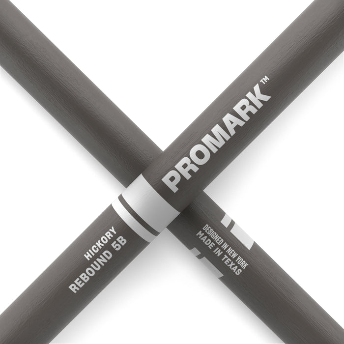 ProMark Rebound 5B Painted Gray Hickory Drumstick, Acorn Wood Tip