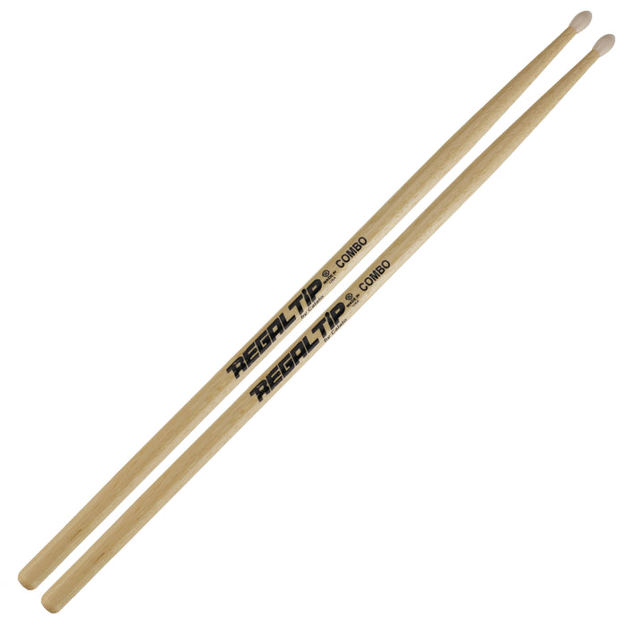Regal Tip COMBO Hickory Drum Sticks - Nylon Tip