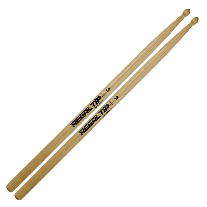 Regal Tip 5A Hickory Drum Sticks - Wood Tip