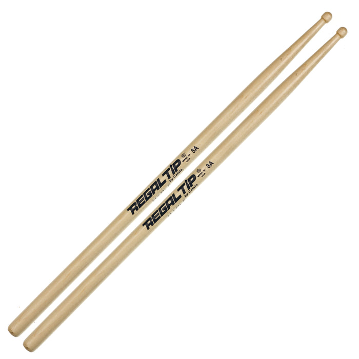 Regal Tip 8A Wood Tip Maple Series Drum Sticks