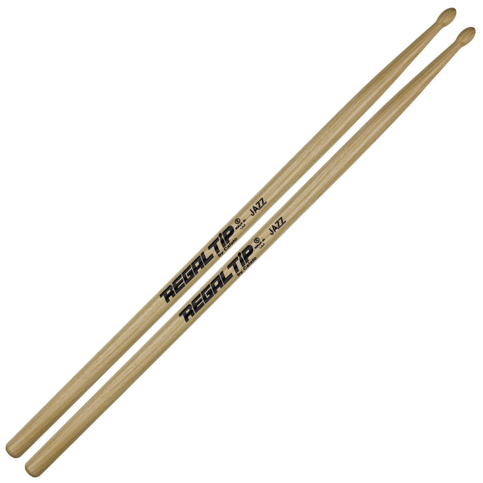Regal Tip JAZZ Hickory Drum Sticks - Wood Tip